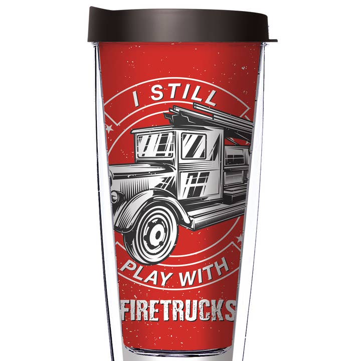 I Still Play with Fire Trucks Tumbler for wholesale by FREEHEART