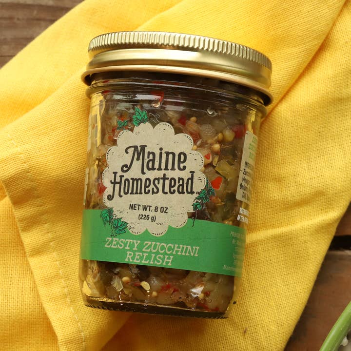 Zesty Zucchini Relish for engroshandel hos Maine Homestead Inc