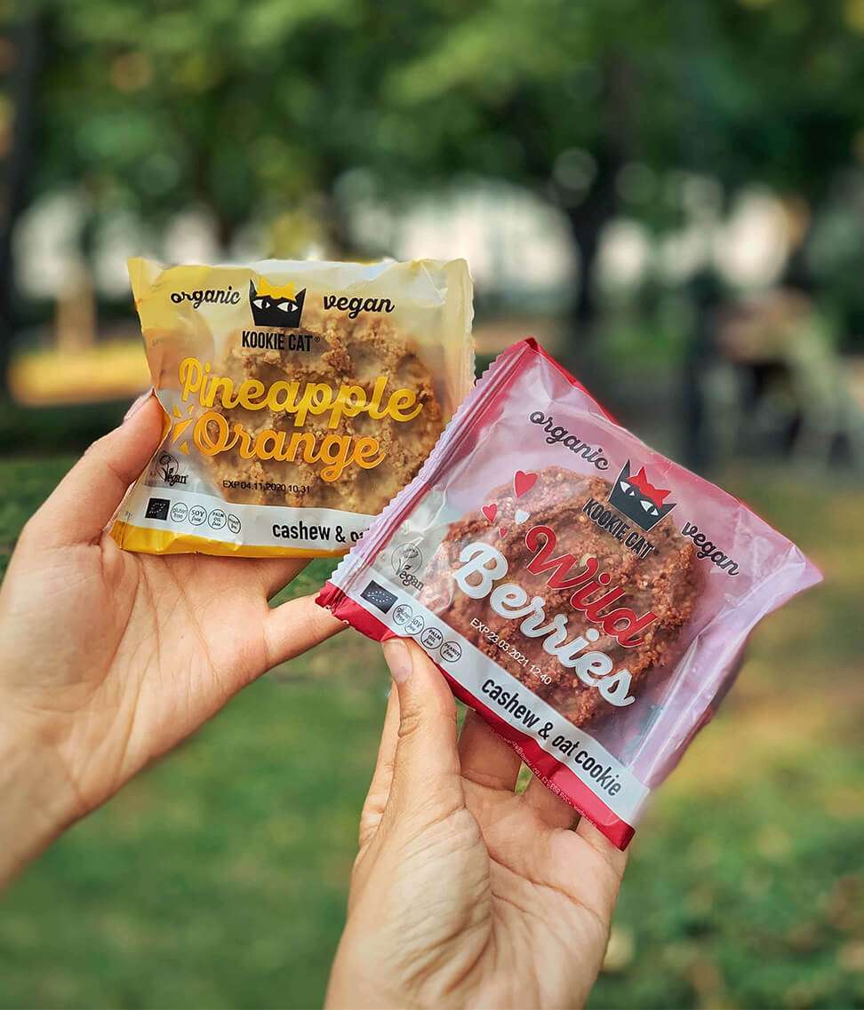 Smart Organic - Wholesale Cookie - Pineapple and Orange Cookie, Bio, Kookie Cat, 50g7