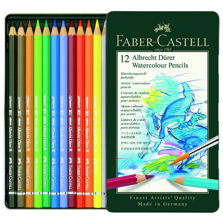 Albrecht Dürer Artists' Watercolor Pencils, Tin of 12 for wholesale by Faber-Castell / Creativity for Kids