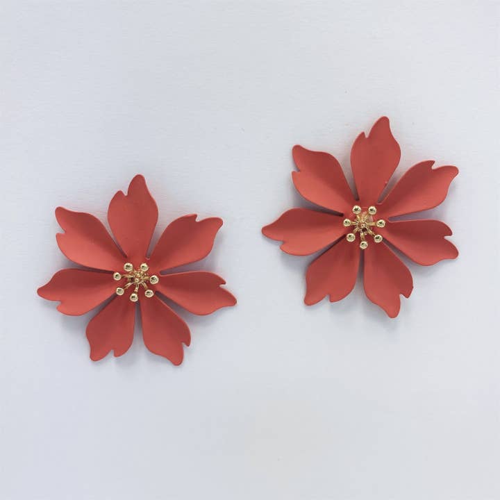 Boucles d'oreilles Fleur E1853 KE4116 pour la vente par Greater Goods Imports & Wholesale