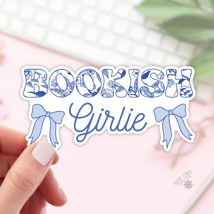 Chinoiserie Bokälskande Tjejiga Klistermärken / Kokett Rosett Bokälskande för wholesale av Book Lover Merch Shop