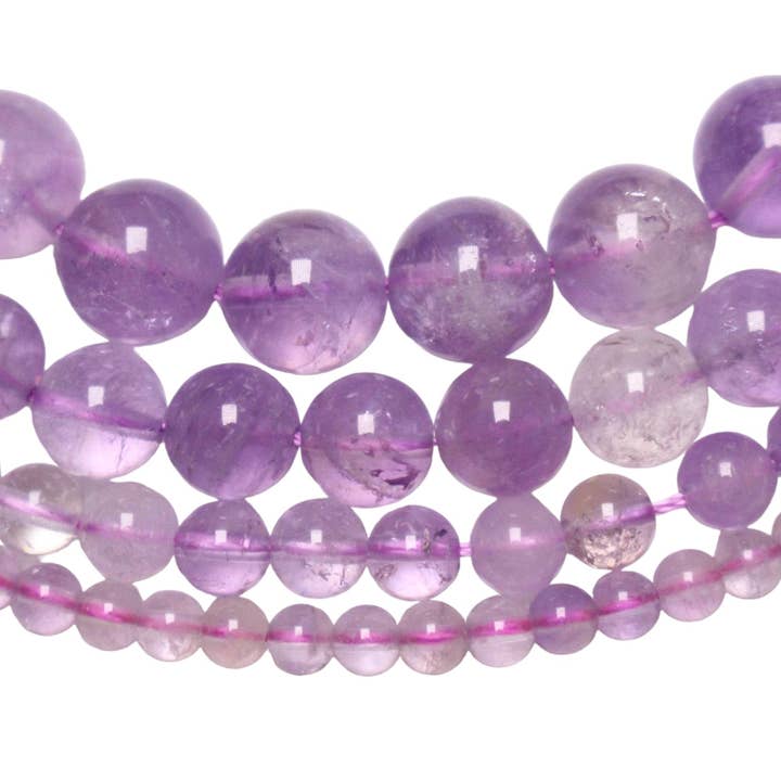 AA Lavender Amethyst Pearl Thread for wholesale by Foliesbijoux