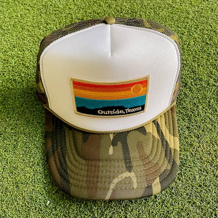 Outside, Texas - Wholesale Trucker Hat - Unisex - OTX Foam Trucker: Horizon Patch23