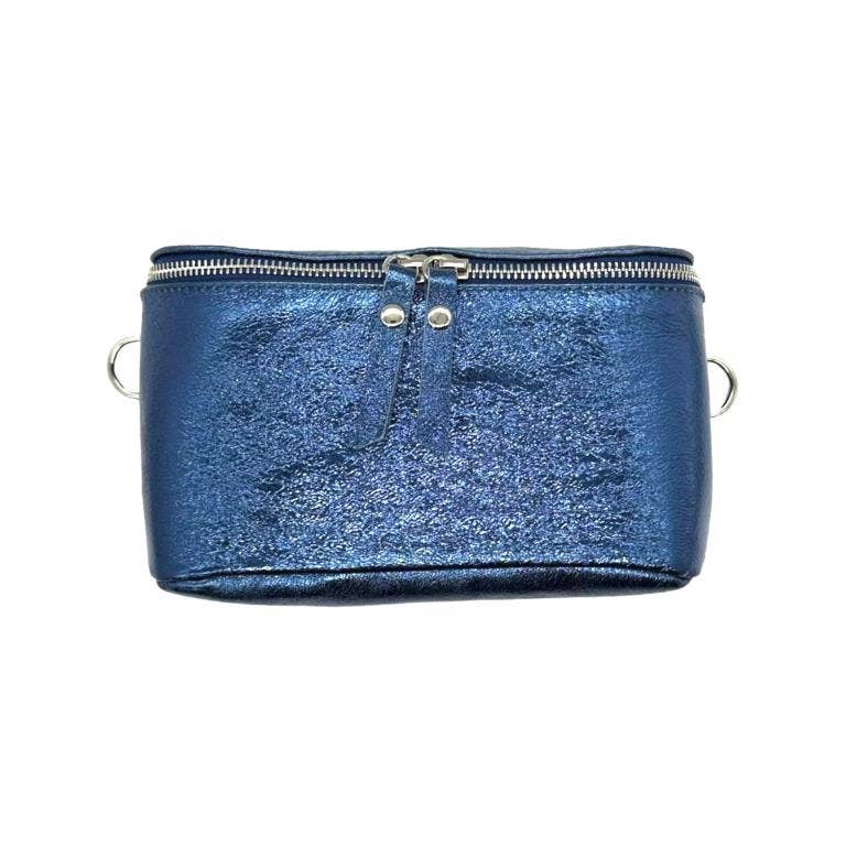 Chenson & Gorett - Wholesale Belt Bag - Women's - Leather Waist Bag with Metallic Effect for Women. Veranito9