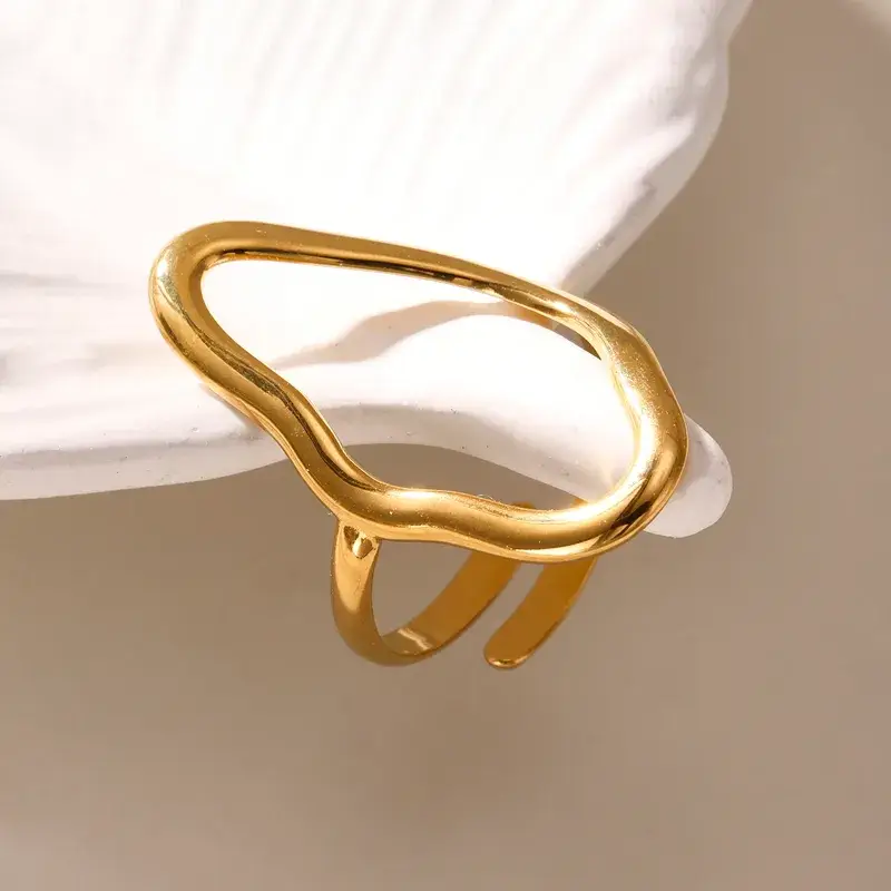 Sweet Cherry Sky - Wholesale Band/Stacked Ring - Geometric Boho Ring Jewelry in Silver or Gold2