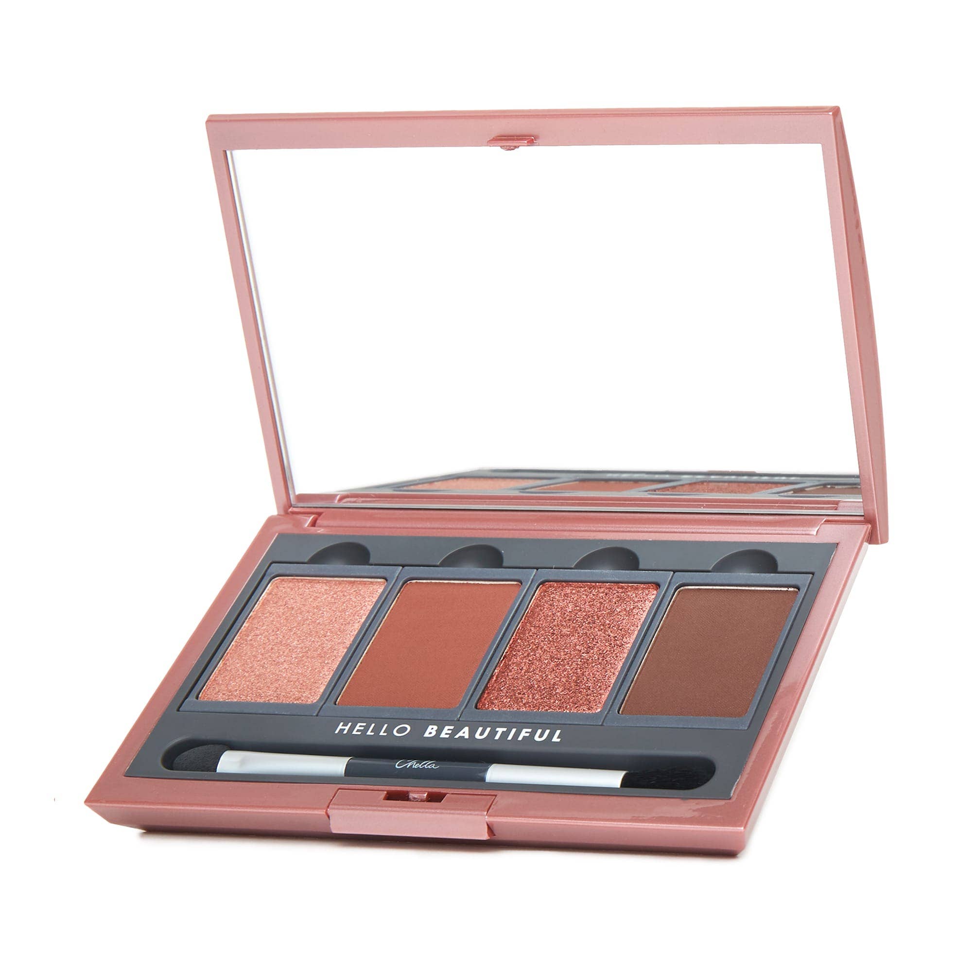 Chella Brow & Eye Collection - Wholesale Eyeshadow Palette - Blushing Rose + Vela Beauty Eyeshadow Palette - Deluxe1