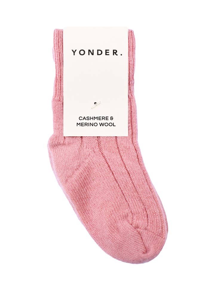 Baby Cashmere Blend Socks | Rose for wholesale by YONDER.