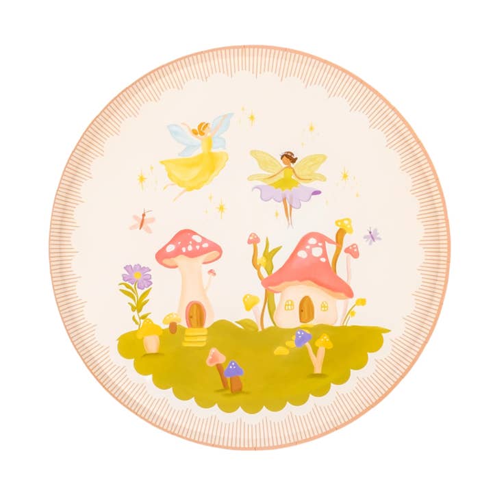 FAI25-DNP2-Fairy Garden Dinner Plates for wholesale by Gatherings by Curated Paperie