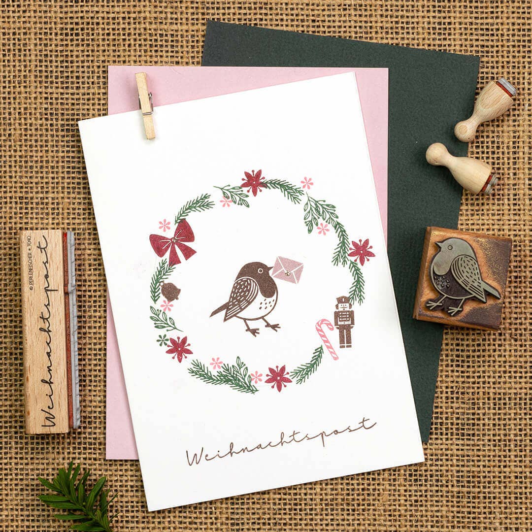 Perlenfischer - Wholesale Rubber/Decorative Stamp - 12x Stamp | Winter Branch4