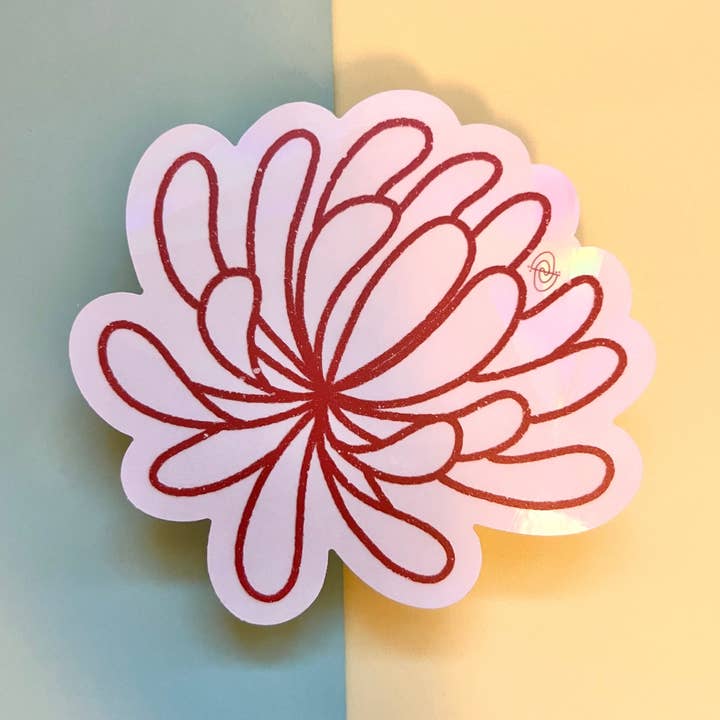 GLTCHGIRL - Wholesale Suncatcher - chrysanthemum suncatcher decal0