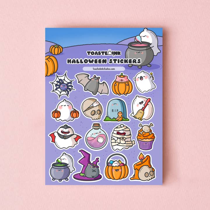 Toastedink – wholesale Sticker – Halloween Sticker Sheet | Cute Stickers2