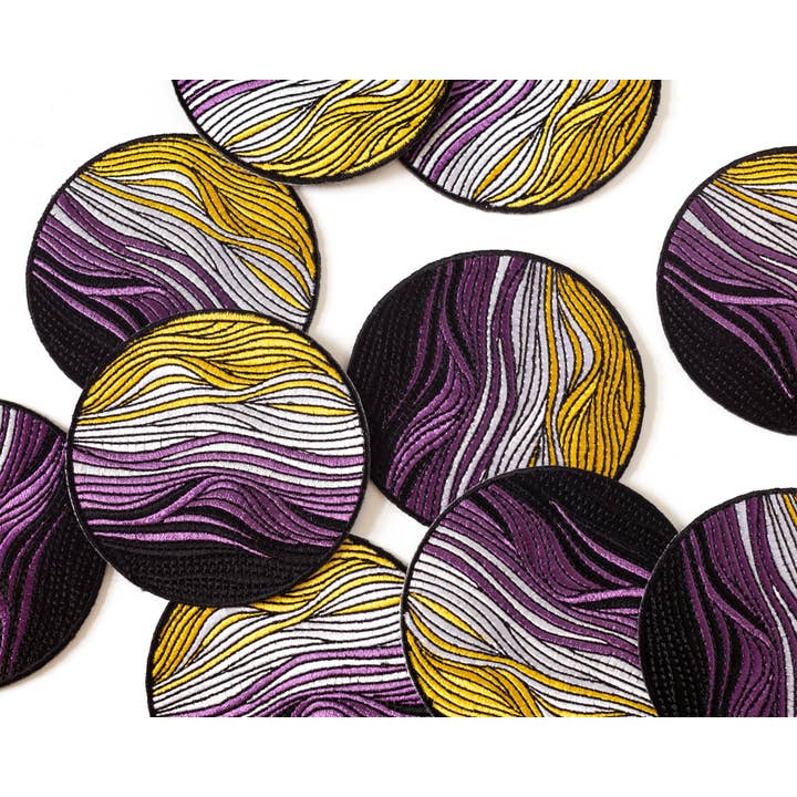 RippleSplash Studio - Vente Écusson - Patch thermocollant Subtil Non-Binary Flag5