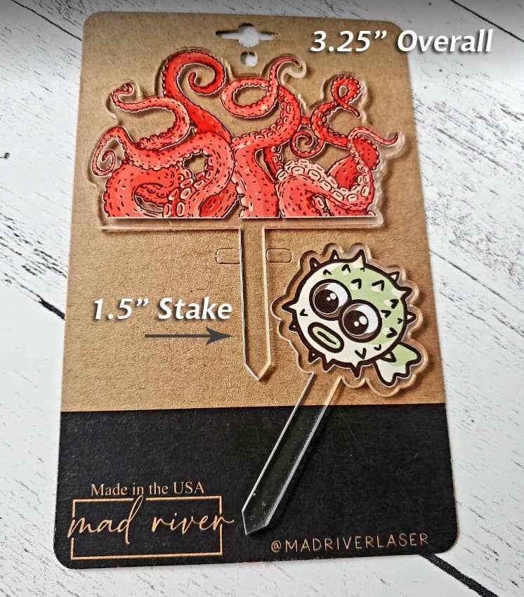 Mad River - Wholesale Garden/Lawn Stake - Plant Marker Stake Diorama Scene -  The Kraken1