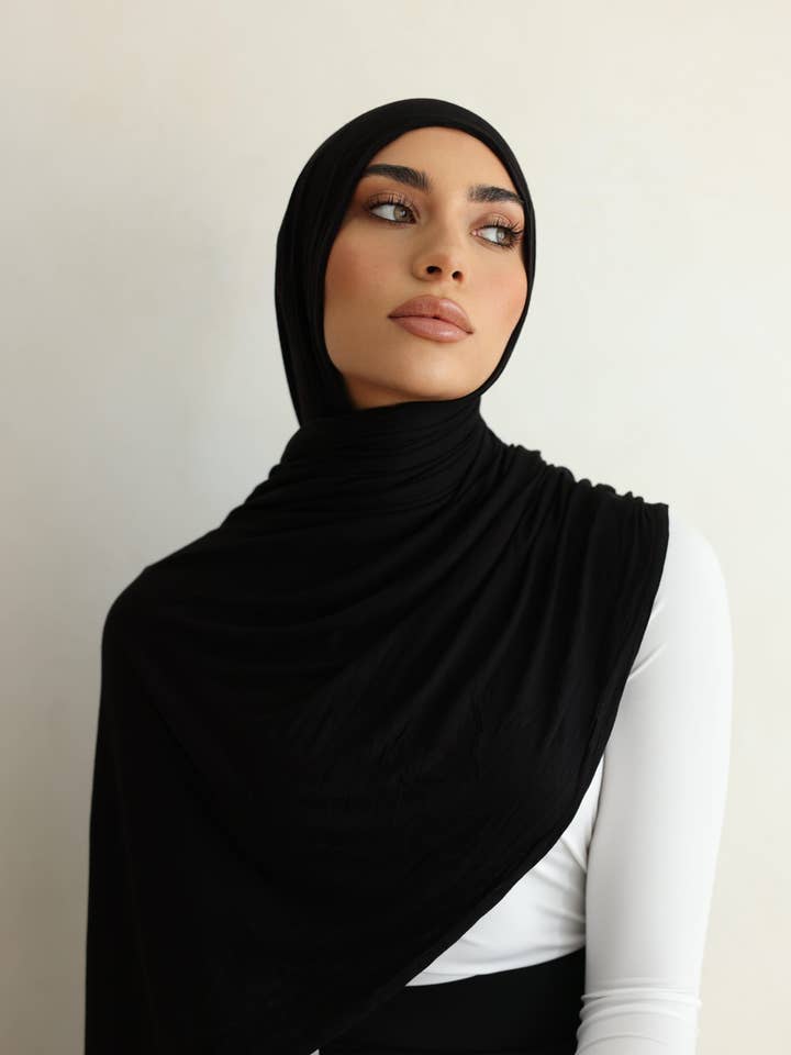 Luxe Jersey Hijab - Midnight for wholesale by Mod Squad