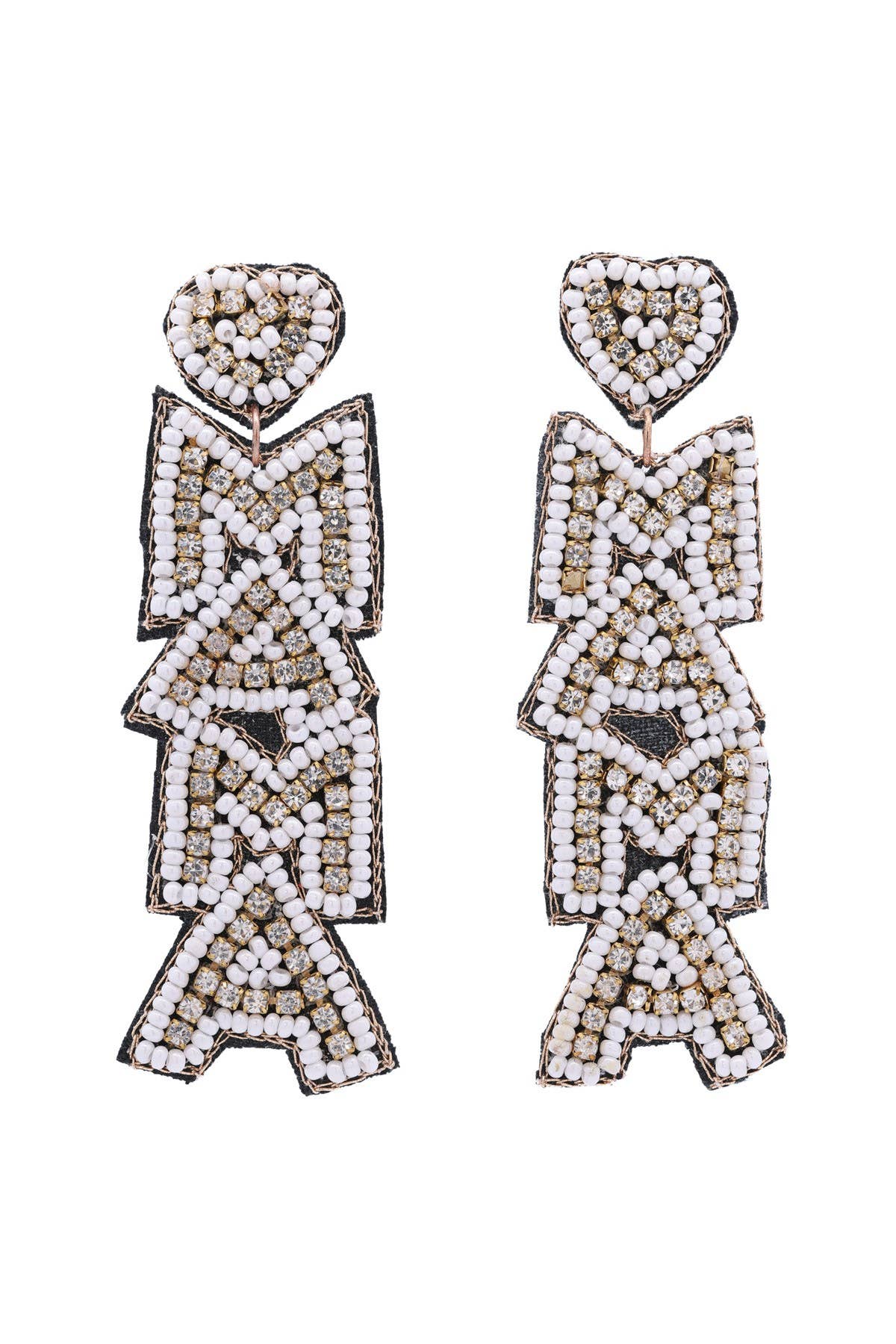 Urbanista Outlet - Venta al por mayor Pendientes colgantes - Pendientes colgantes con cuentas Letter Mama4