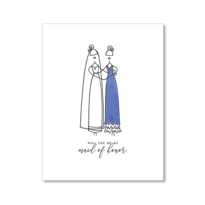 "MAID OF HONOR" WEDDING CARD for wholesale by LO in LONDON®