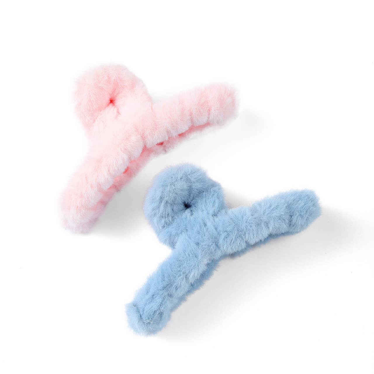 Selini New York - Vente Pince à cheveux – femme - Pince à cheveux à griffes en fausse fourrure, 2 pièces1