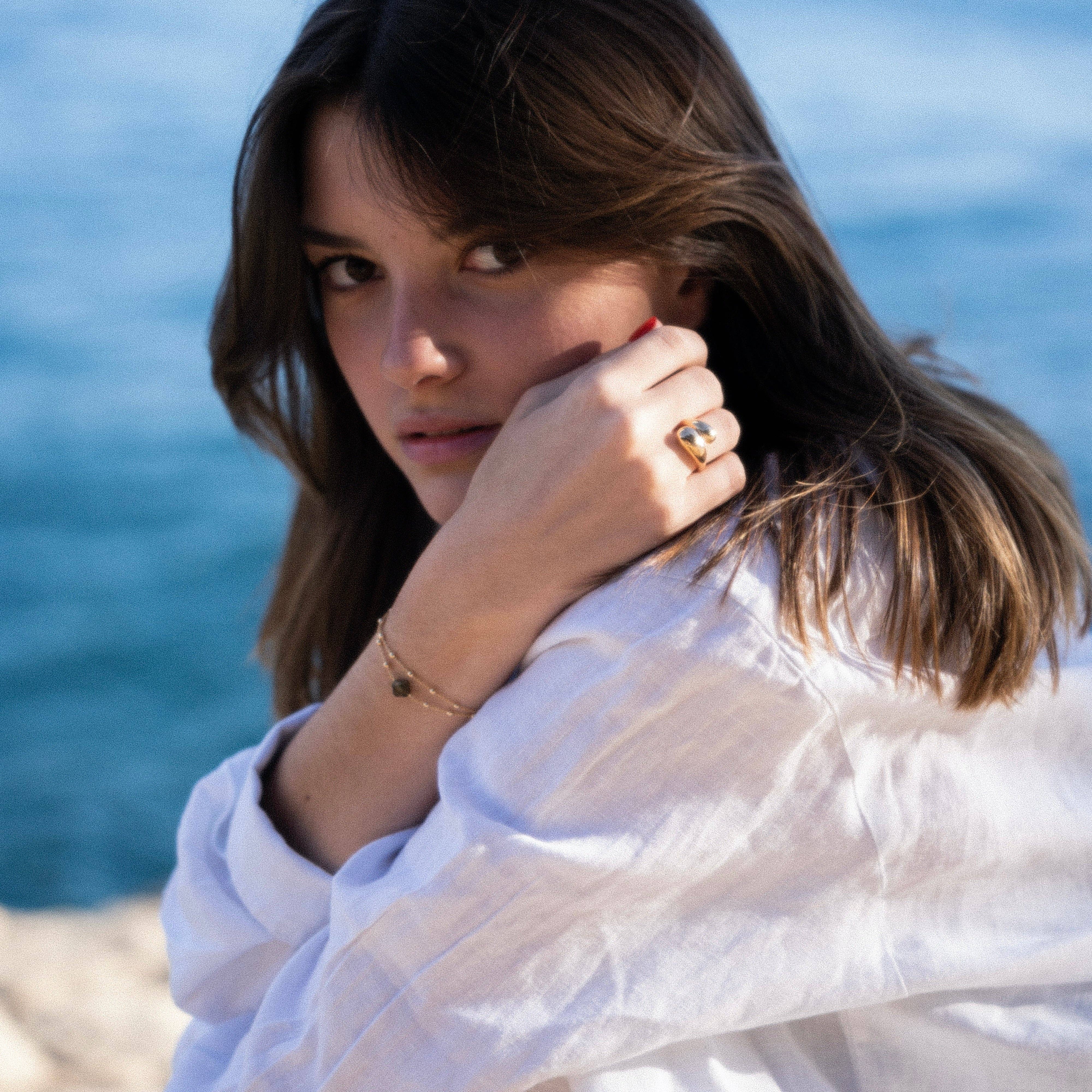 Meora Paris - Wholesale Band/Stacked Ring - Ona ring 18k gold plated3