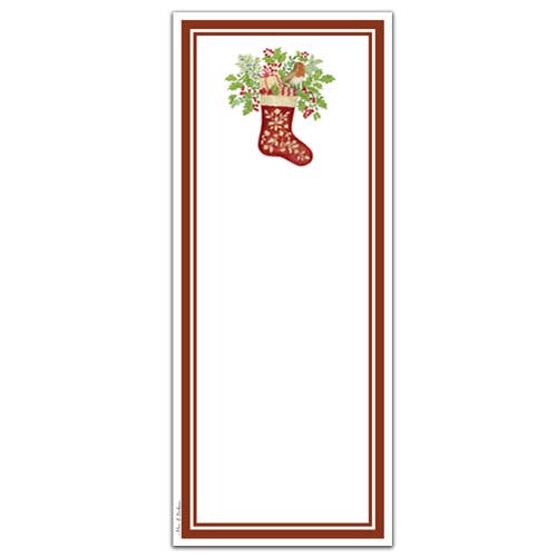 Bloc-notes magnétique 14-378 Chaussette de Noël pour la vente par Alice's Cottage