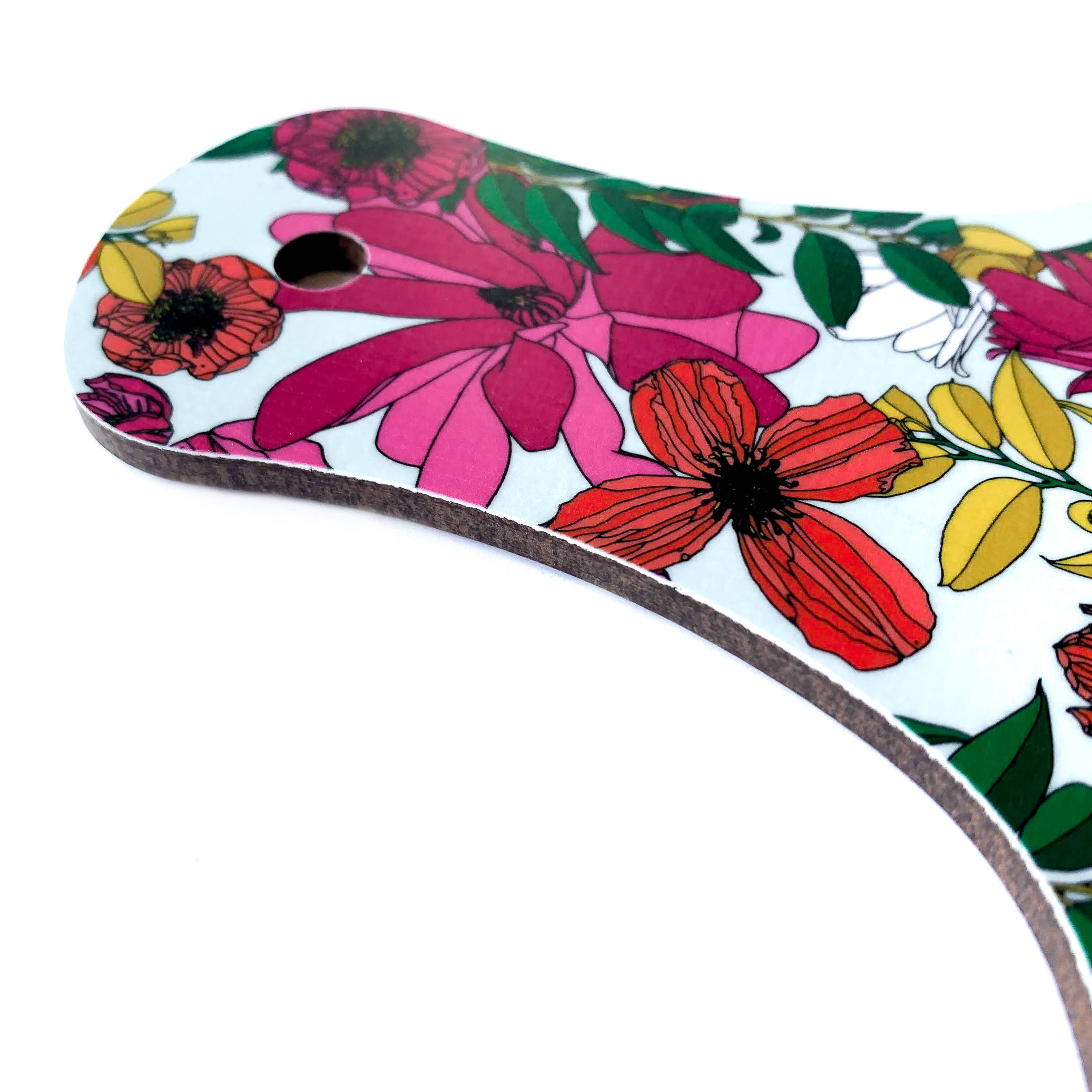 Bean and Bemble - Wholesale Cheese Board - Cheese Board Double Sided Large Melamine Vivid Garden Blooms Floral8