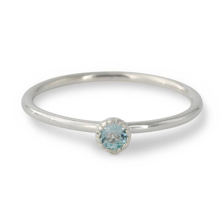 Campur GmbH - Wholesale Single Stone/Solitaire Ring - silver ring topaz | crown small0