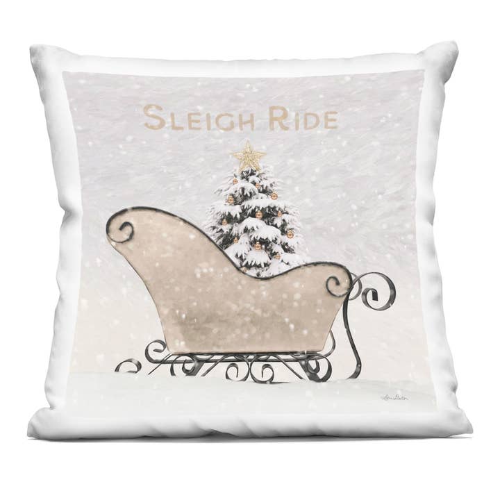 Stupell Industries - Wholesale Throw/Decorative Pillow - Sleigh Ride Christmas Winter - Decorative Throw Pillow 18x18