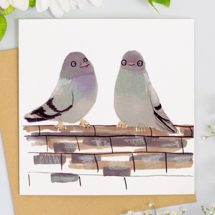 Tarjeta palomas para venta al por mayor de Jo Clark Design