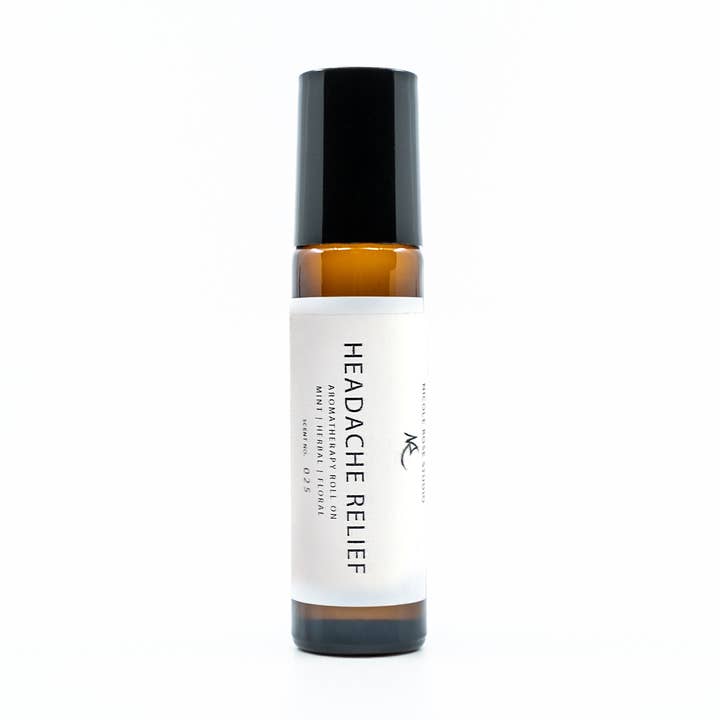 Headache Relief Essential Oil Roll-On for wholesale by Nicole Rose Studio