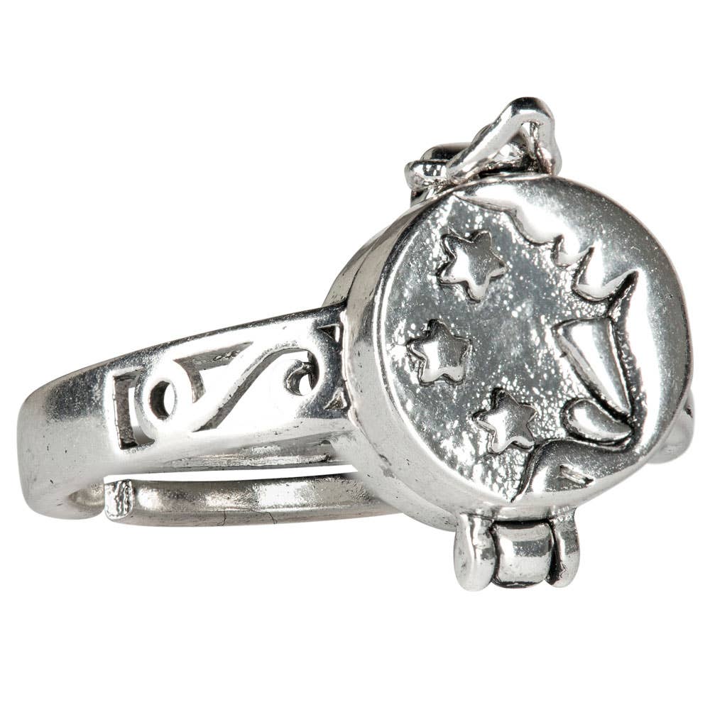 Benjamin International - Vendita all'ingrosso Anelli cocktail/statement - ANELLO REGOLABILE CON LUNA E STELLA1