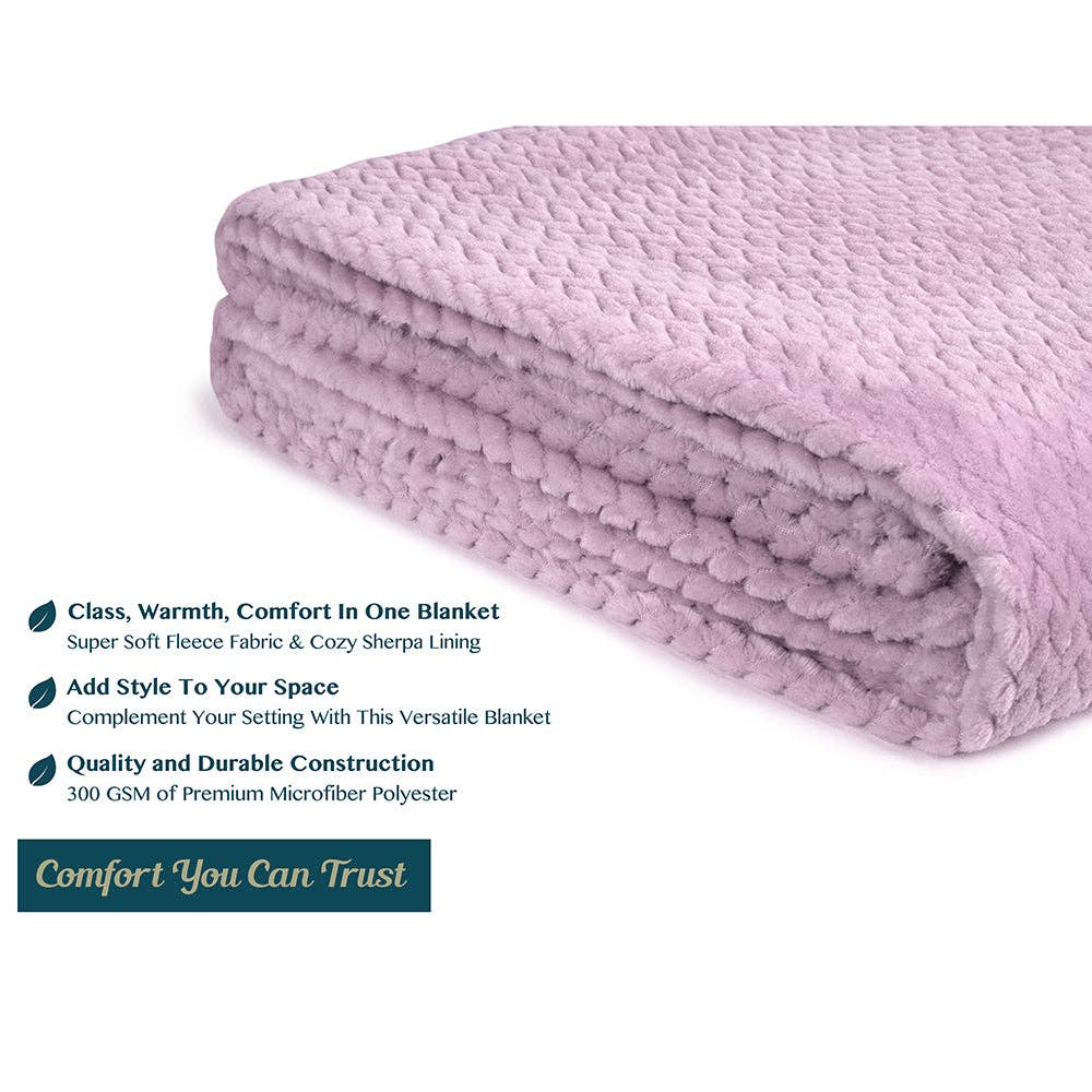 Pavilia – Manta para sofá por atacado – Cobertor de fleece texturizado com estampa de folhas71