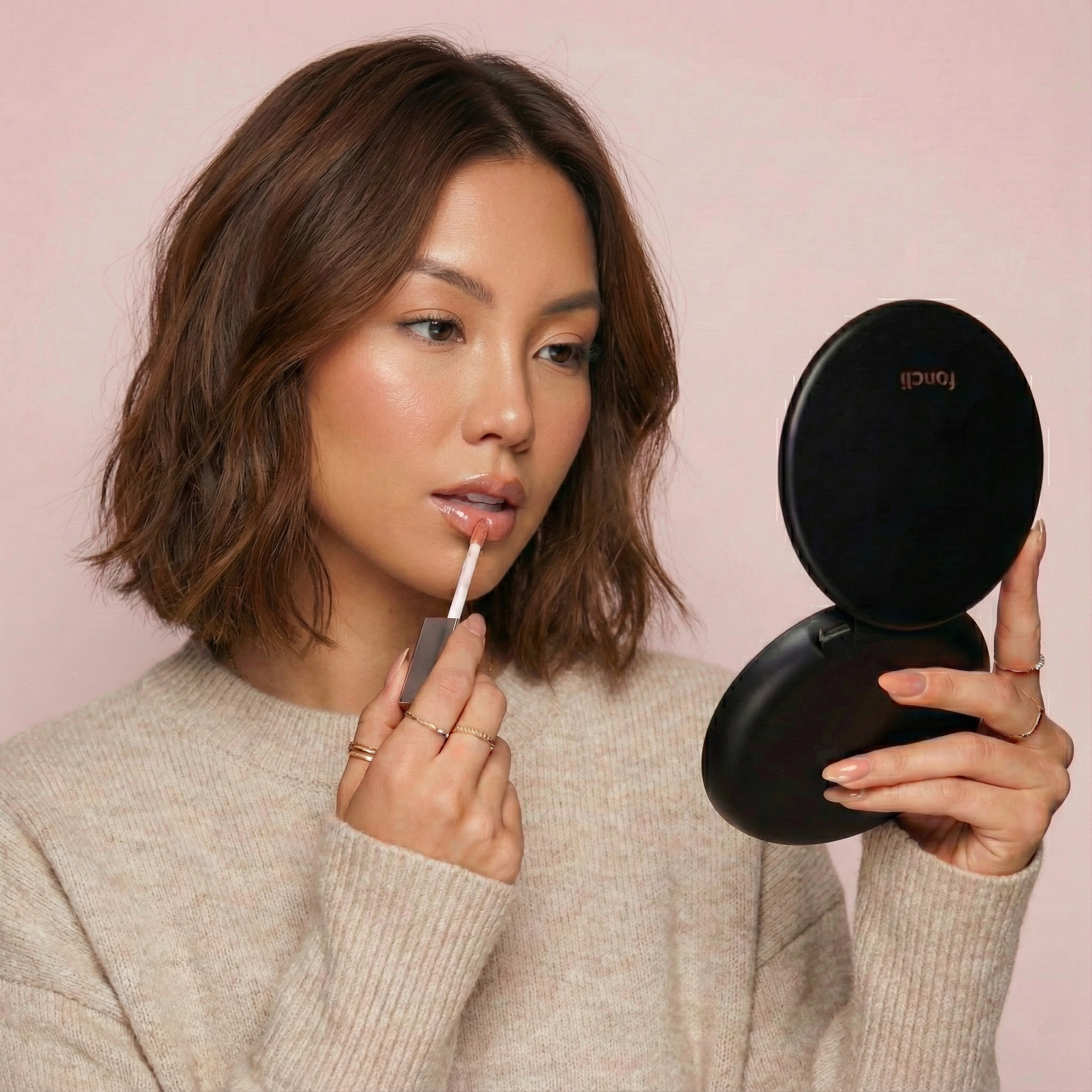 Fancii - Wholesale Compact Mirror - Taylor 5" Compact Mirror with LED Lights21