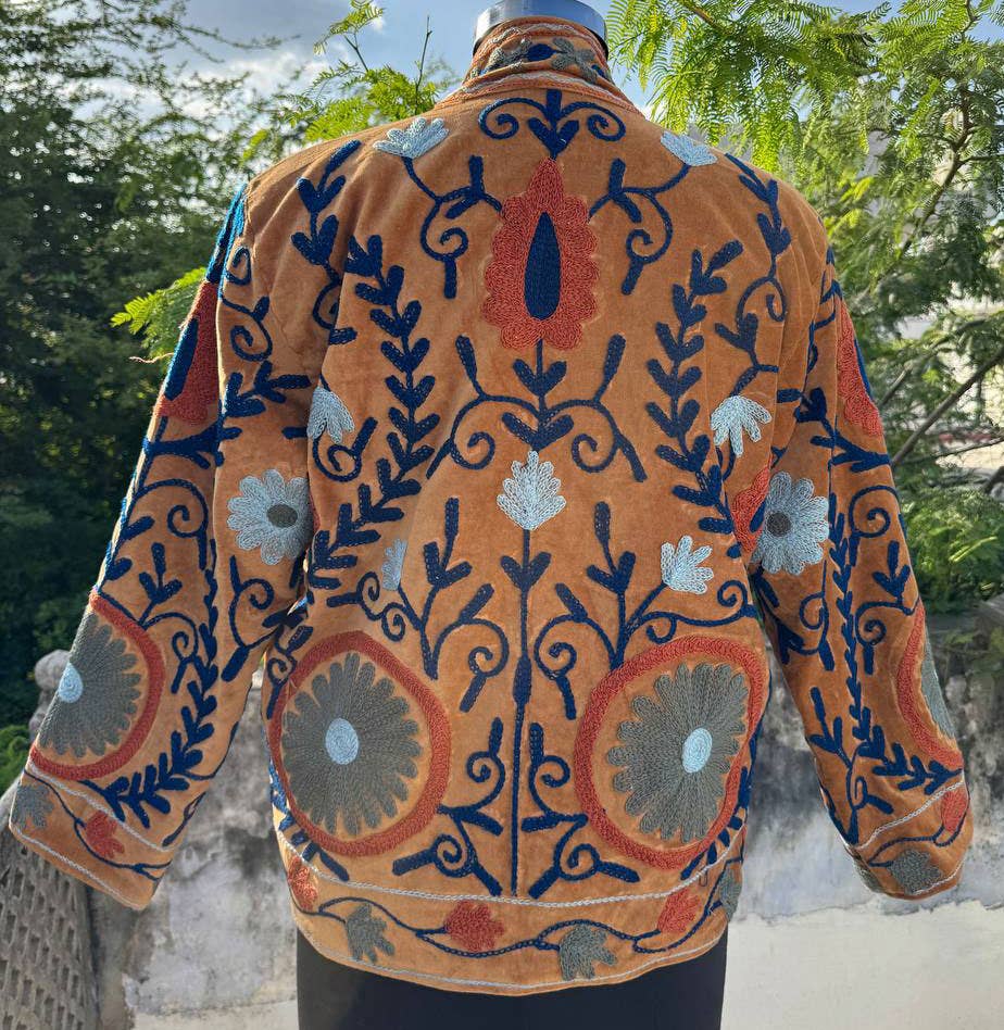 bhavnas boutique - Wholesale Jacket - Women's - Bohemian Style Coat Embroidery Cotton Suzani Coat Jacket 6