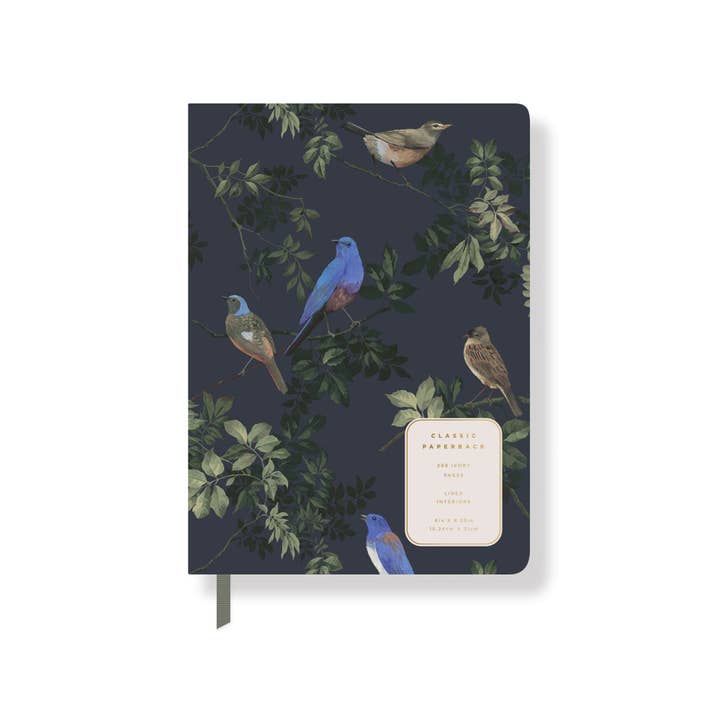 Fringe Studio - Wholesale Journal/Diary - MEM MIDNIGHT BIRD SMALL PAPERBACK JOURNAL