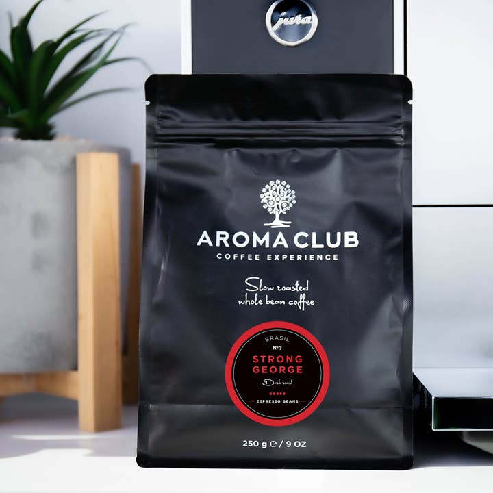 Aroma Club - Coffee Beans - N°3 Strong George - 250gr Pouch for wholesale by Aroma Club - Coffee Experience