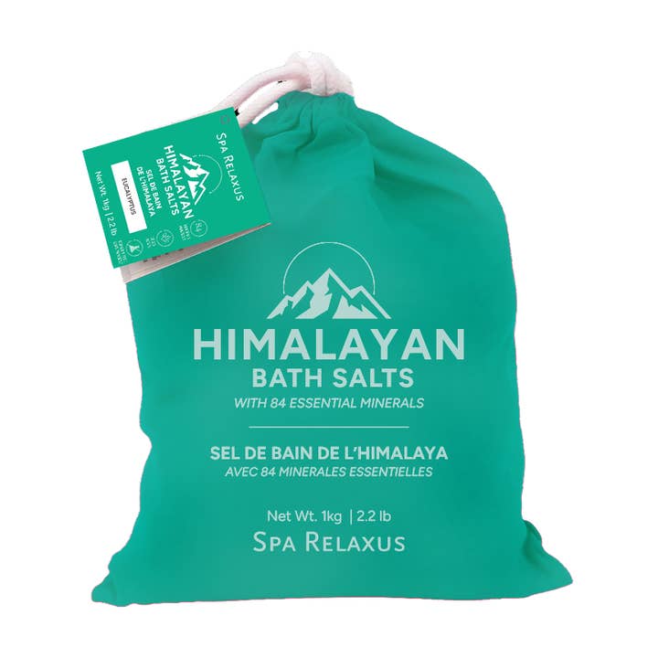 Relaxus Products - Wholesale Bath Salts - Himalayan Bath Salts 1 kg (2.2 lbs) Prepack of 123