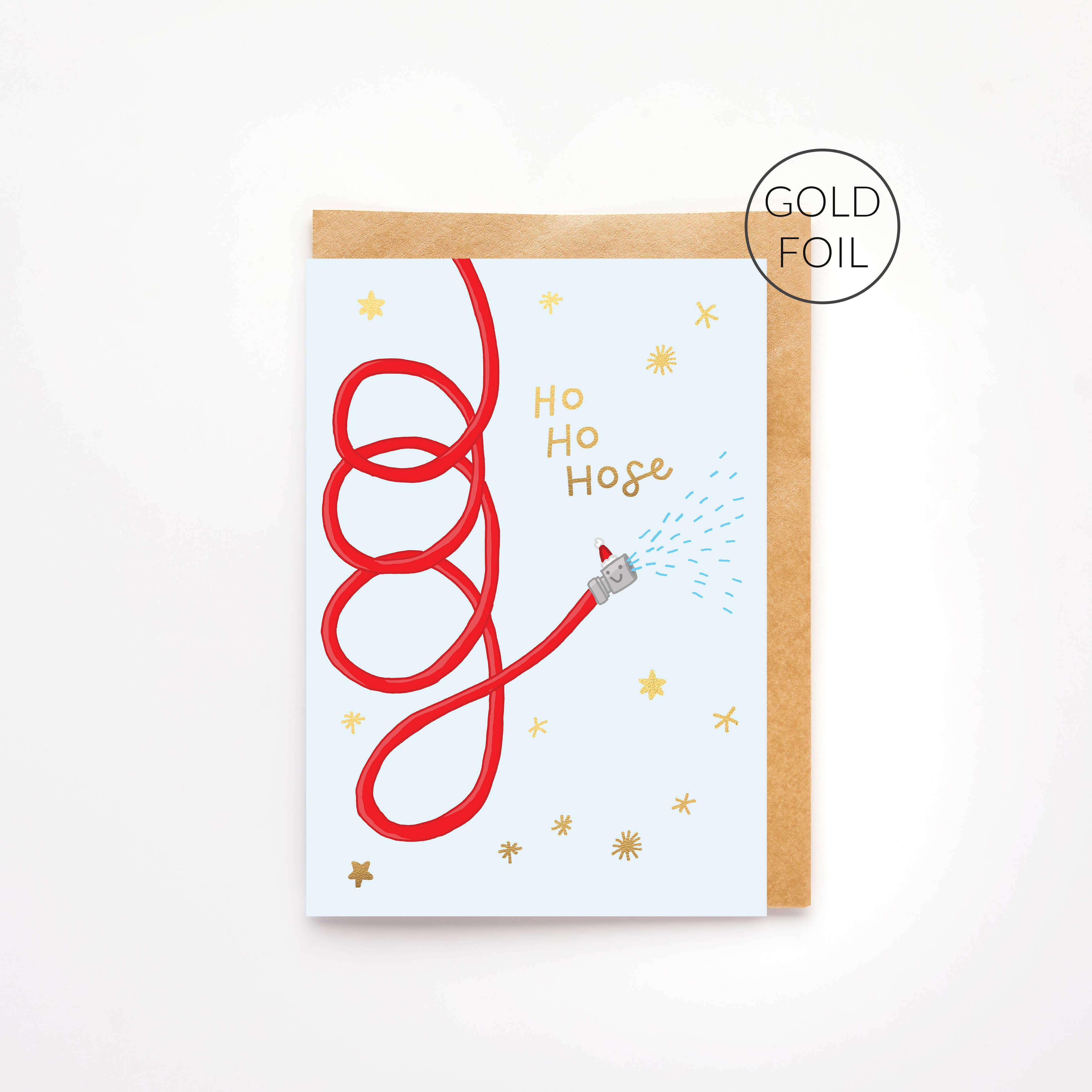 You've Got Pen On Your Face - Vendita all'ingrosso Biglietti di auguri di Natale - Biglietto natalizio eccentrico Ho Ho Hose | Divertente biglietto di Natale