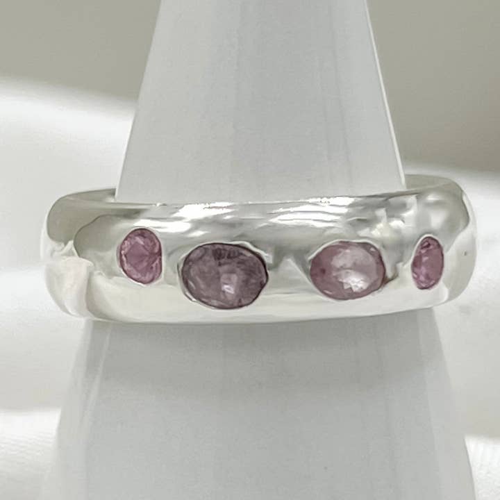 Amory C Jewelry - Wholesale Multi-Stone Ring - #9 Pink Sapphire 4 Stone0