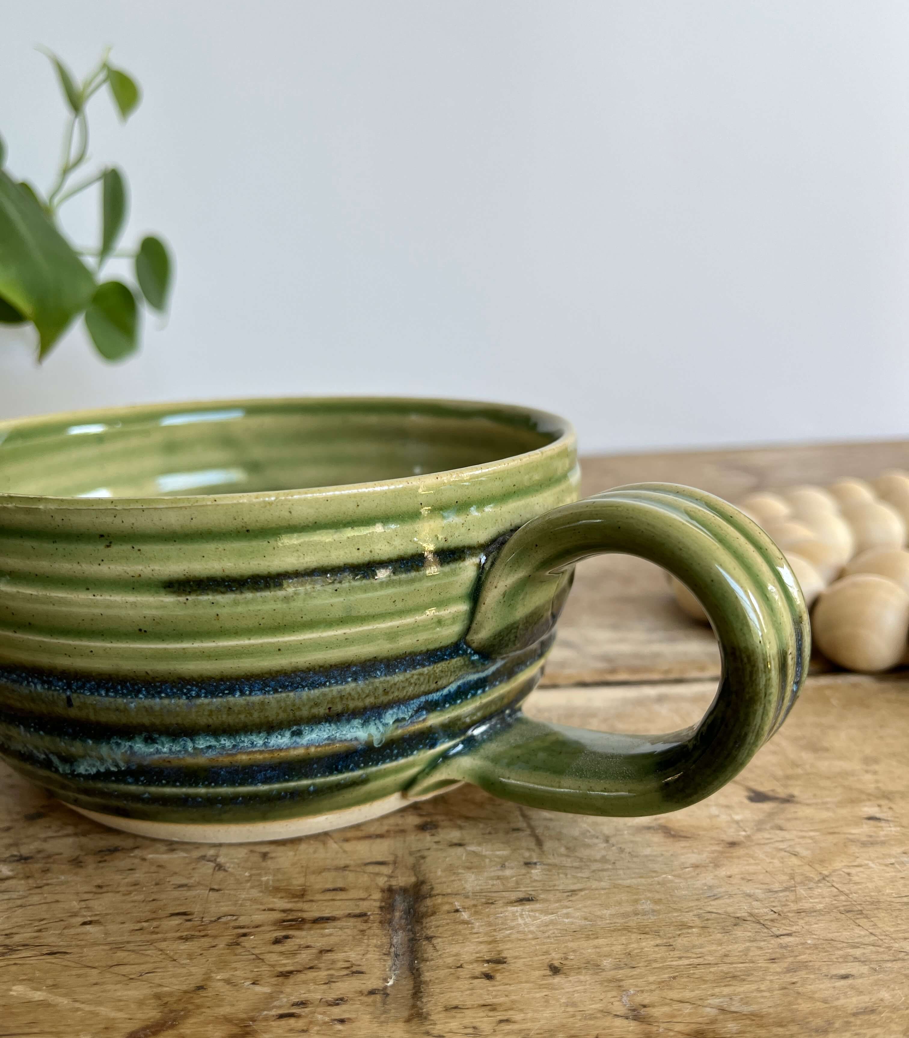 Coastal Clay Co. - Vente Tasse à café - Mug à soupe en céramique fait main avec anse1