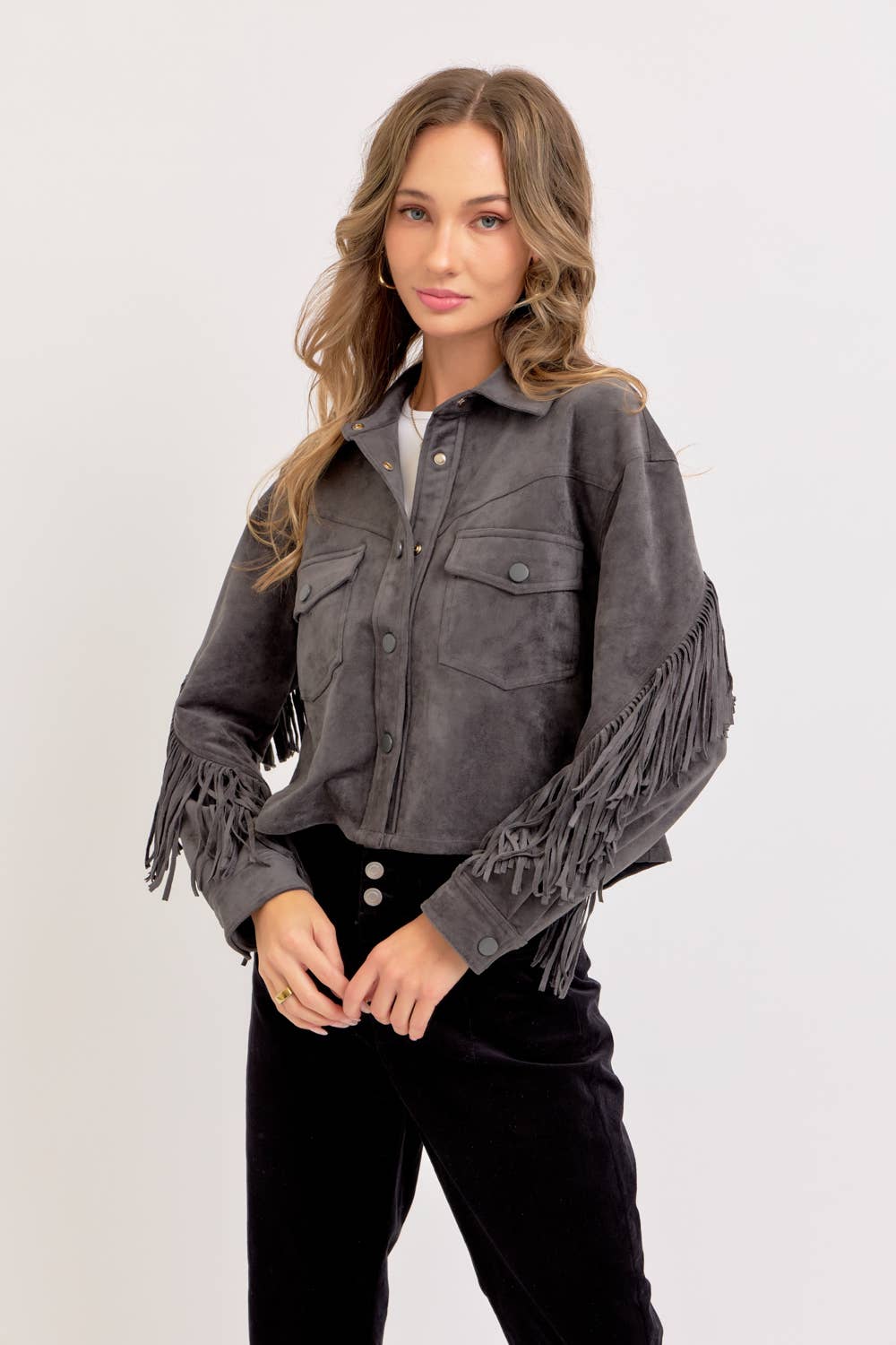 Sweet Lovely by Jen – Großhandel Hemdjacke/Shacket – Damen – Western-inspirierte Wildleder-Shacket60