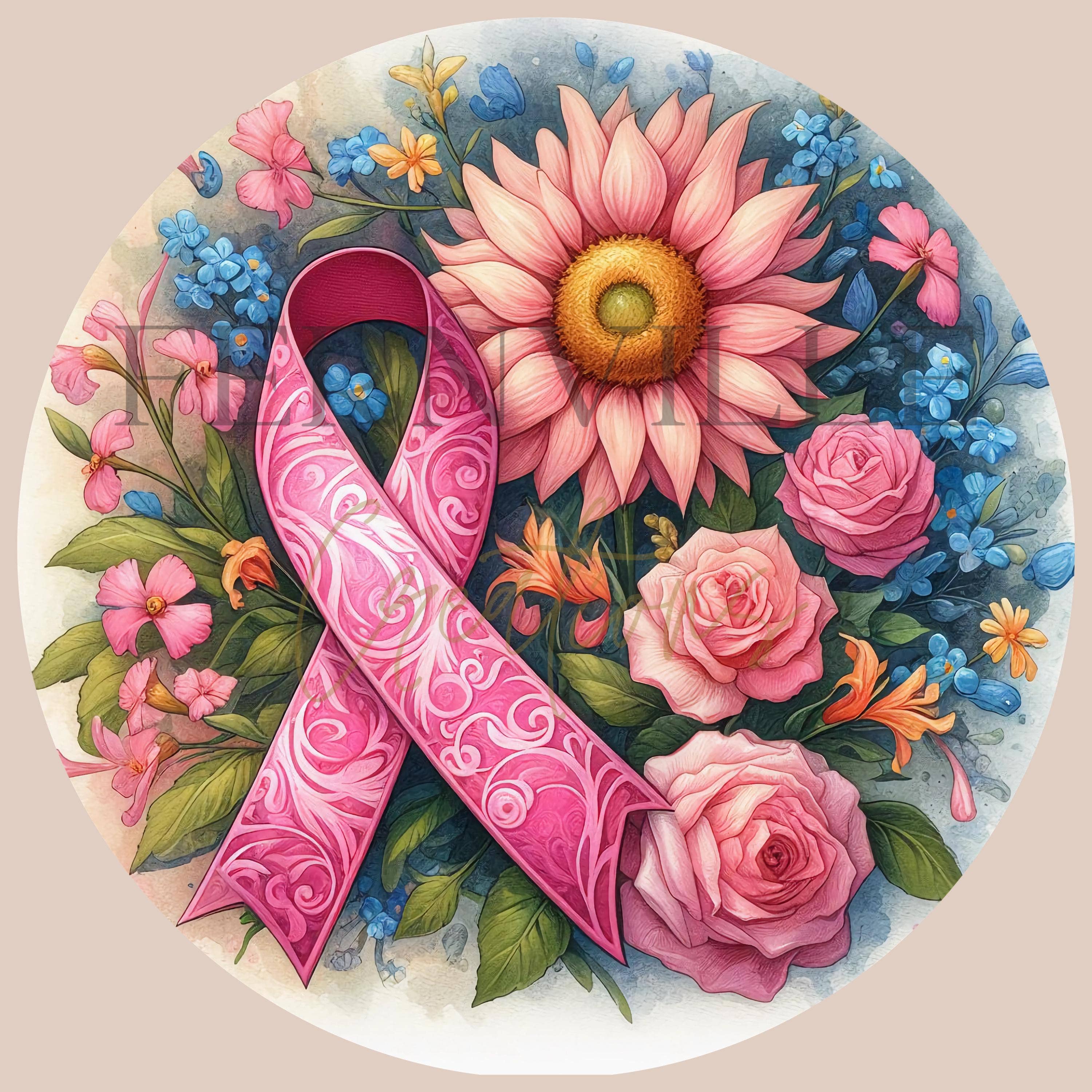 Fernville Creations - Wholesale Ornament - Breast Cancer Awareness Ceramic Keepsake Ornament1