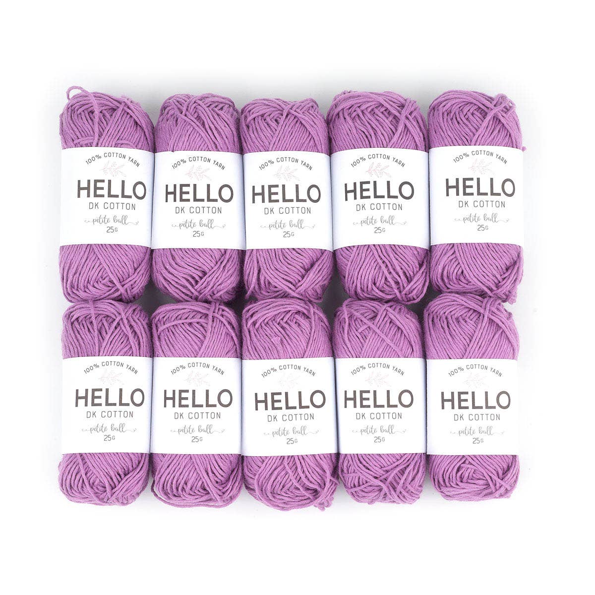 Creative World of Crafts – wholesale Garn – HEJ 100% bomull 25g Amigurumi garn förpackning med 10 bollar41