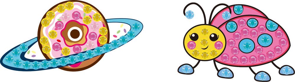 Toysmith - Wholesale DIY Craft Kit - Kids - Diamond Dotz BIG DOTZ - Planet Ladybug2