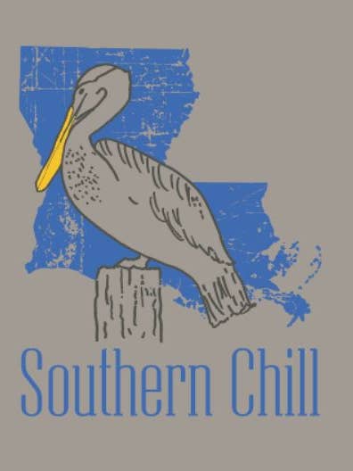 T-shirt à manches longues classique Louisiana Proud en grès pour la vente par Southern Chill