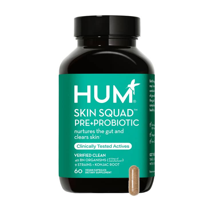 Hum Nutrition - Wholesale Oral Supplement/Vitamin - SKIN SQUAD PRE+PROBIOTIC CAPSULES FOR SKIN & GUT HEALTH