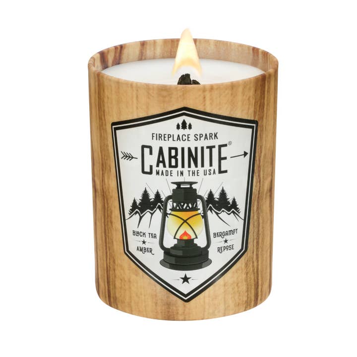 Log Cabin Collection - Fireplace Spark - 11oz + 55hr burn for wholesale by Cabinite