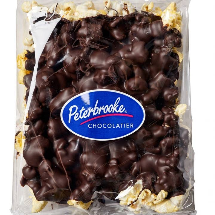 Peterbrooke Chocolatier - Wholesale Chocolate Covered Sweets - Dark Chocolate Covered Popcorn - 12 oz bag