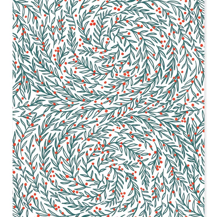 Ramus & Co. – Engroshandel Gavepapir – Wreath Swirl Gaveindpakning Dobbeltsidet