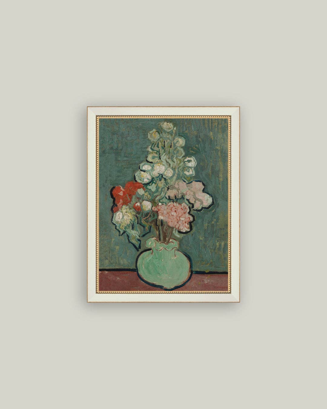 Petal Lane Home - Wholesale Art Print - Green Vase Framed Antique Art2