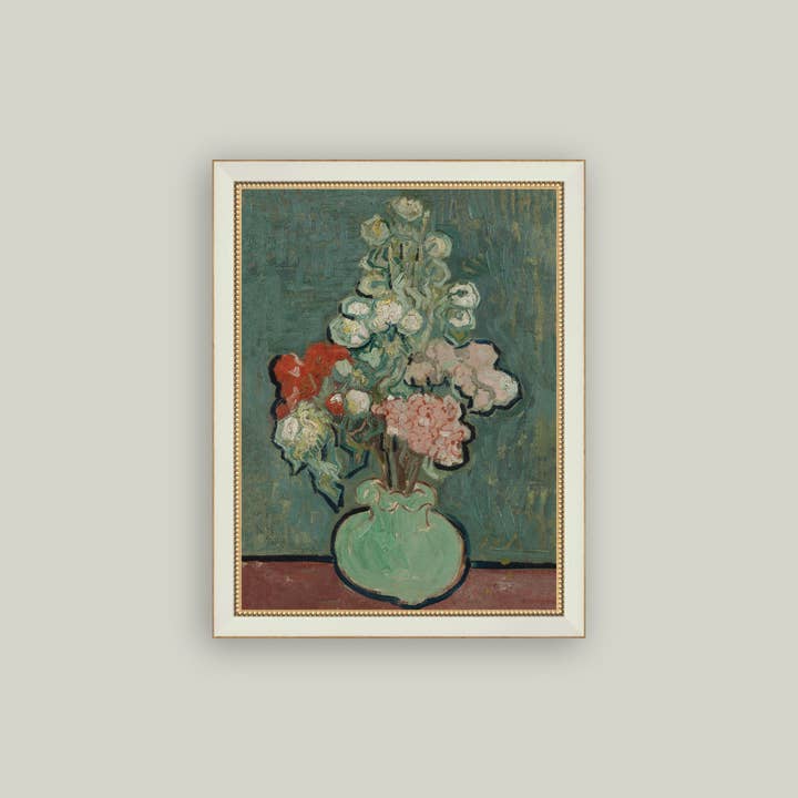Petal Lane Home - Wholesale Art Print - Green Vase Framed Antique Art2